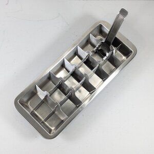 Vintage style Stainless Ice Cube tray with Lever